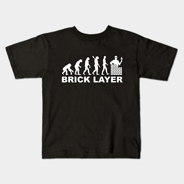 Brick layer evolution Kids T-Shirt by Designzz